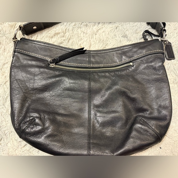 Vintage Coach Black Hobo Bag - Picture 1 of 8